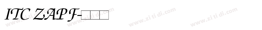 ITC ZAPF字体转换